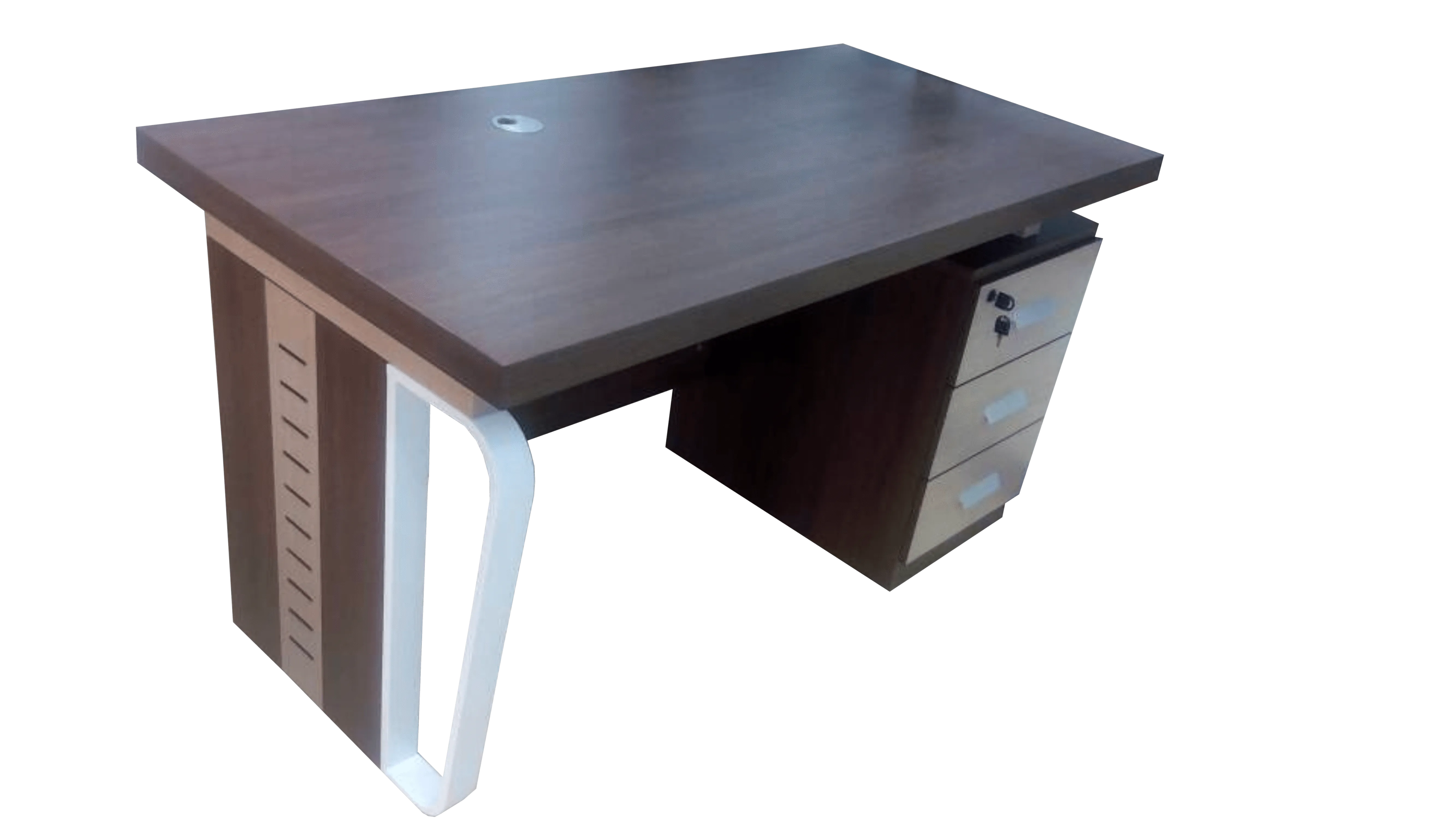 1.4 Metre Office Desk-Brown