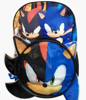 Sonic & Shadow 16-Inch Backpack and Lunch Bag Combo Set