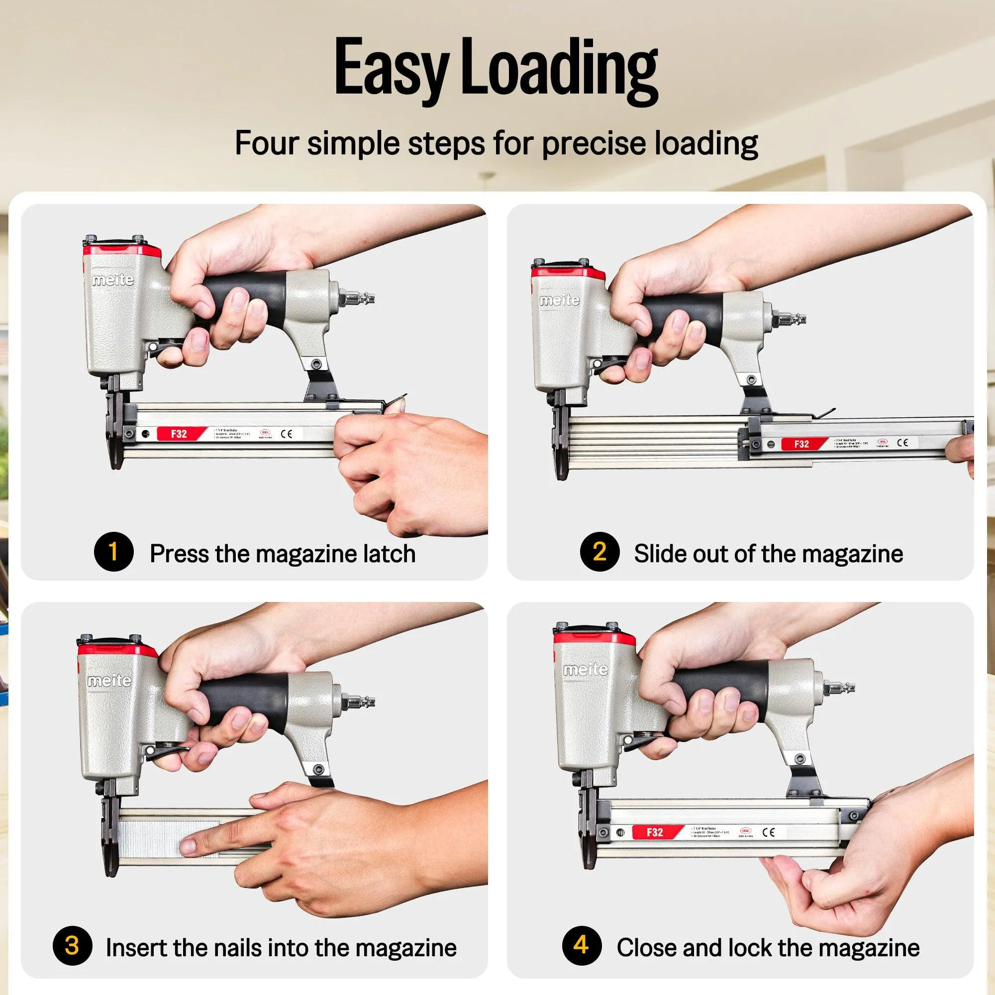 18 Gauge 3/8" to 1-1/4" Length Brad Nailer