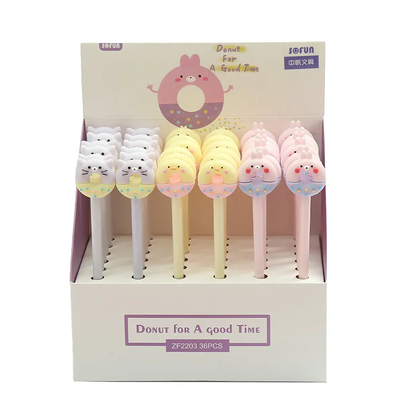 22371 DONUT BUDDIES GEL PEN-36