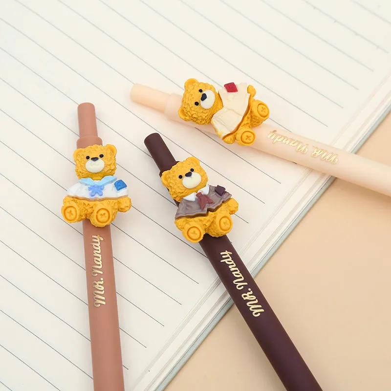 22524 BEAR RETRACTABLE GEL PEN-36