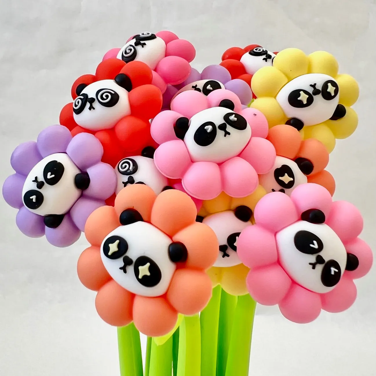 22579 FLOWER PANDA GEL PEN-48