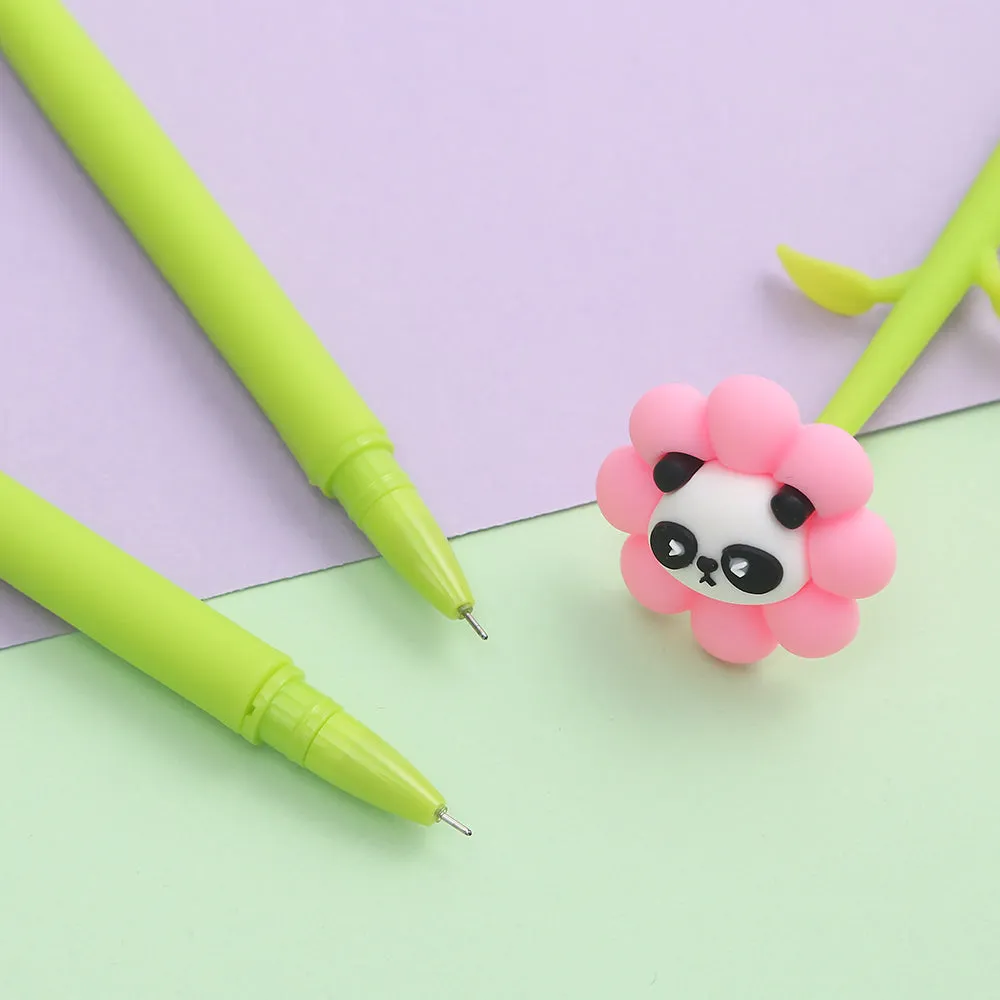 22579 FLOWER PANDA GEL PEN-48