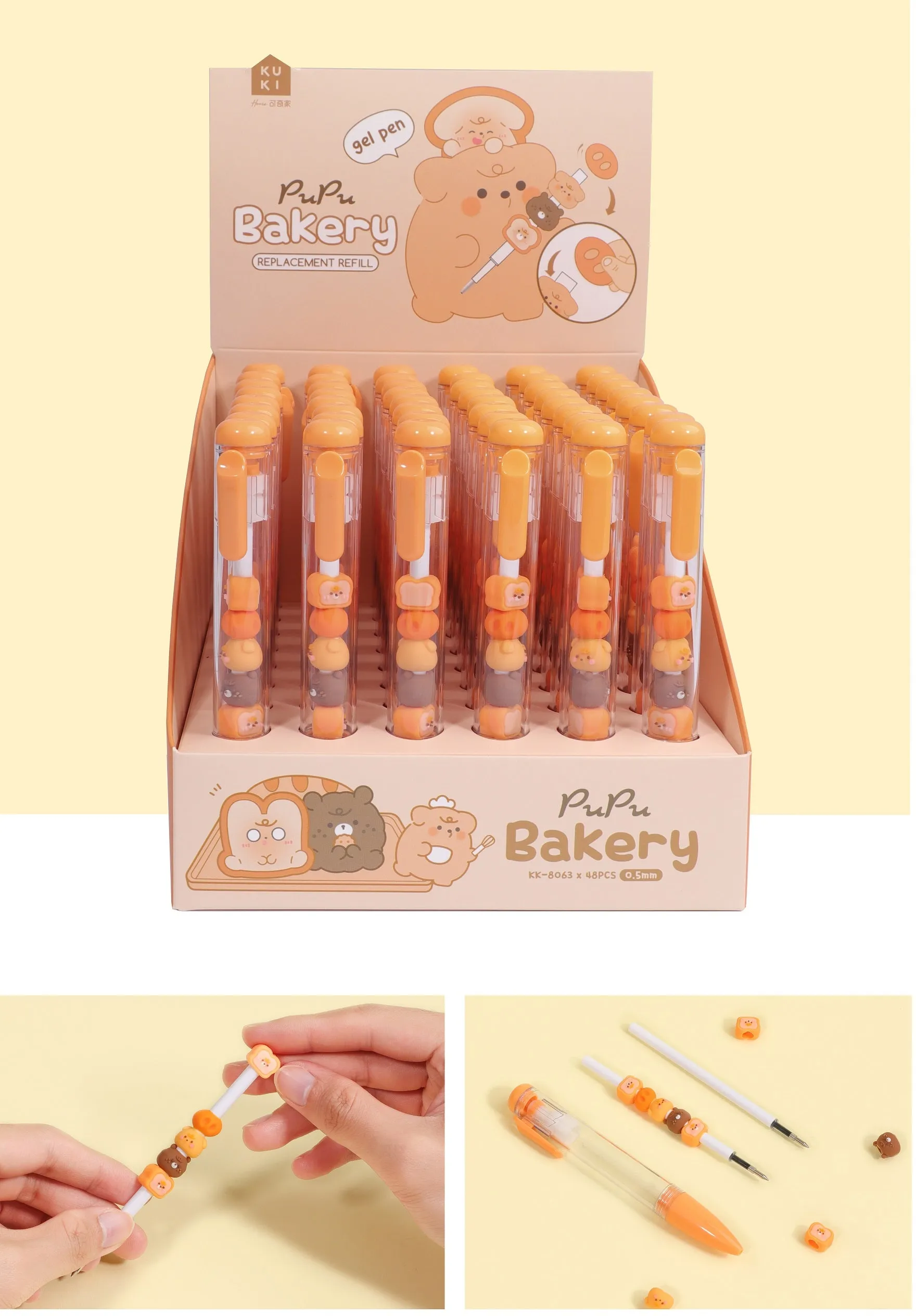 22619 PAPU BAKERY STACK GEL PEN-48