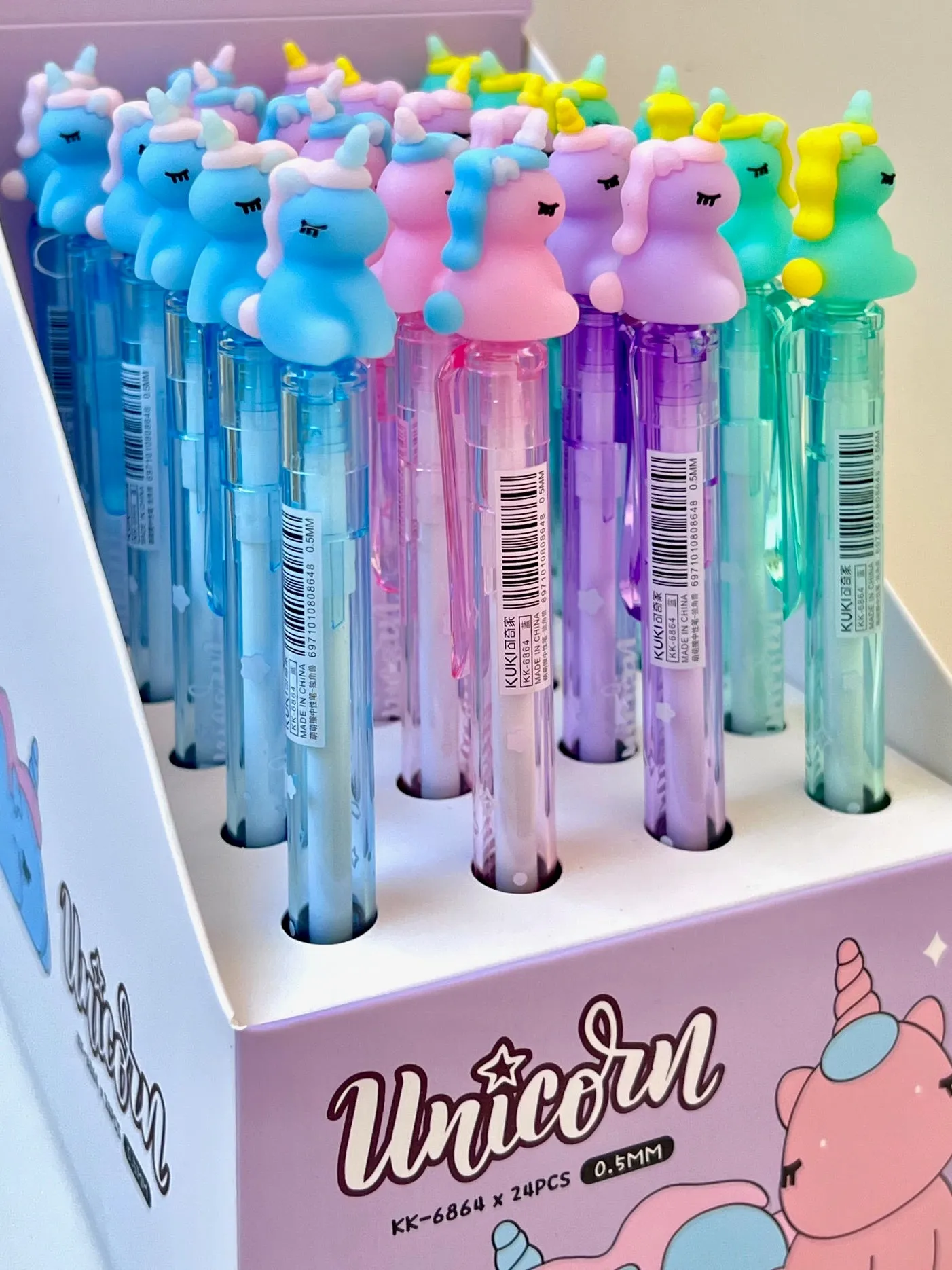 22629 UNICORN RETRACTABLE GEL PEN-24