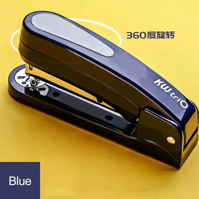 360 Rotatable Heavy Duty Stapler Use 24/6 Staples Effortless Long Stapler School Paper Staplers Office Bookbinding Supplies