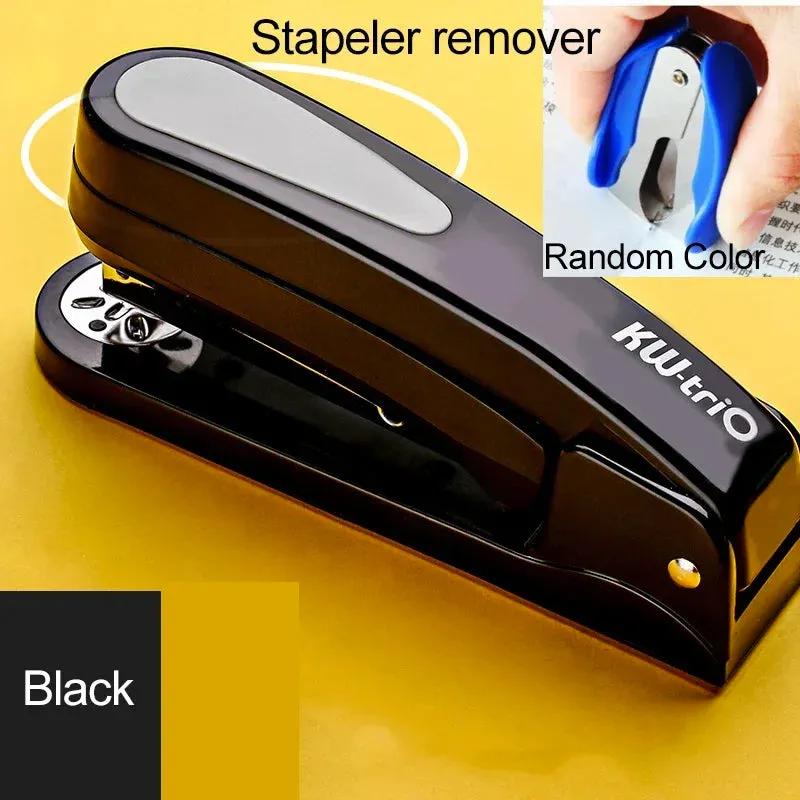 360 Rotatable Heavy Duty Stapler Use 24/6 Staples Effortless Long Stapler School Paper Staplers Office Bookbinding Supplies