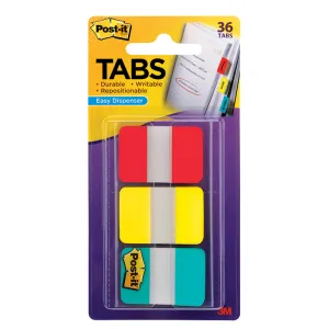 3M Durable Index Tabs 1 x 1.5 3/Pk