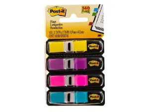 3M Post-it Flags Small Size 4 Bright Colors 683-4AB 0.47inx1.7in