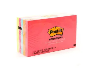 3M Post-It Notes Neon Colors 655-5PK 3inx5in 5pads/pack