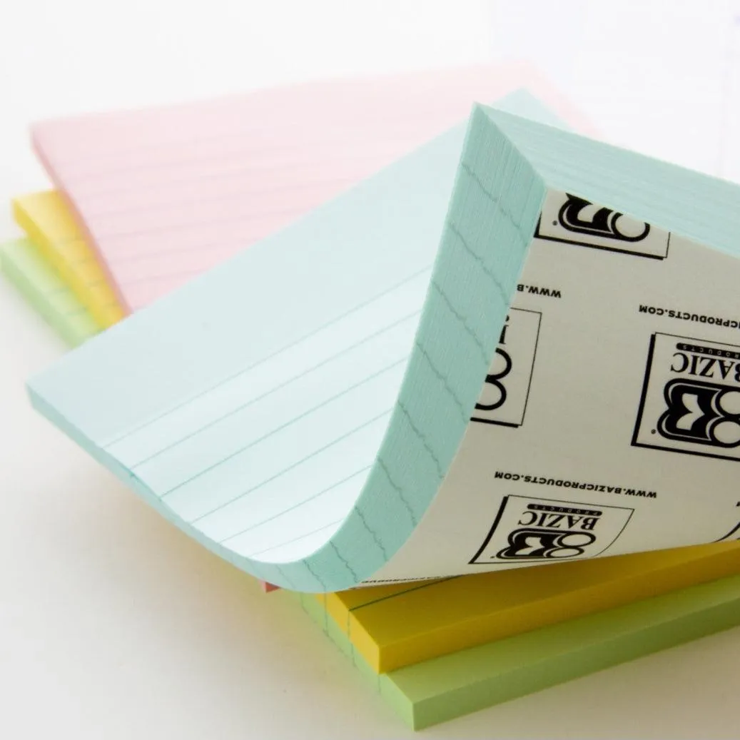 A  Homework Stick On Lined Notes - Pastel Colors