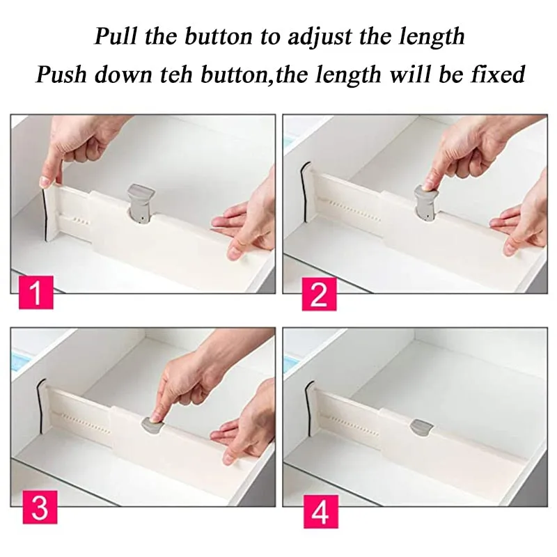 Adjustable Retractable Drawer Divider