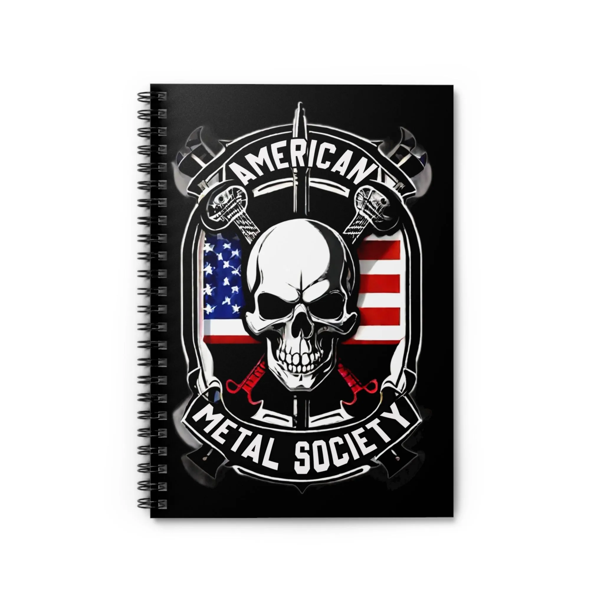 American metal Society Lyric Spiral Notebook - Ruled Line