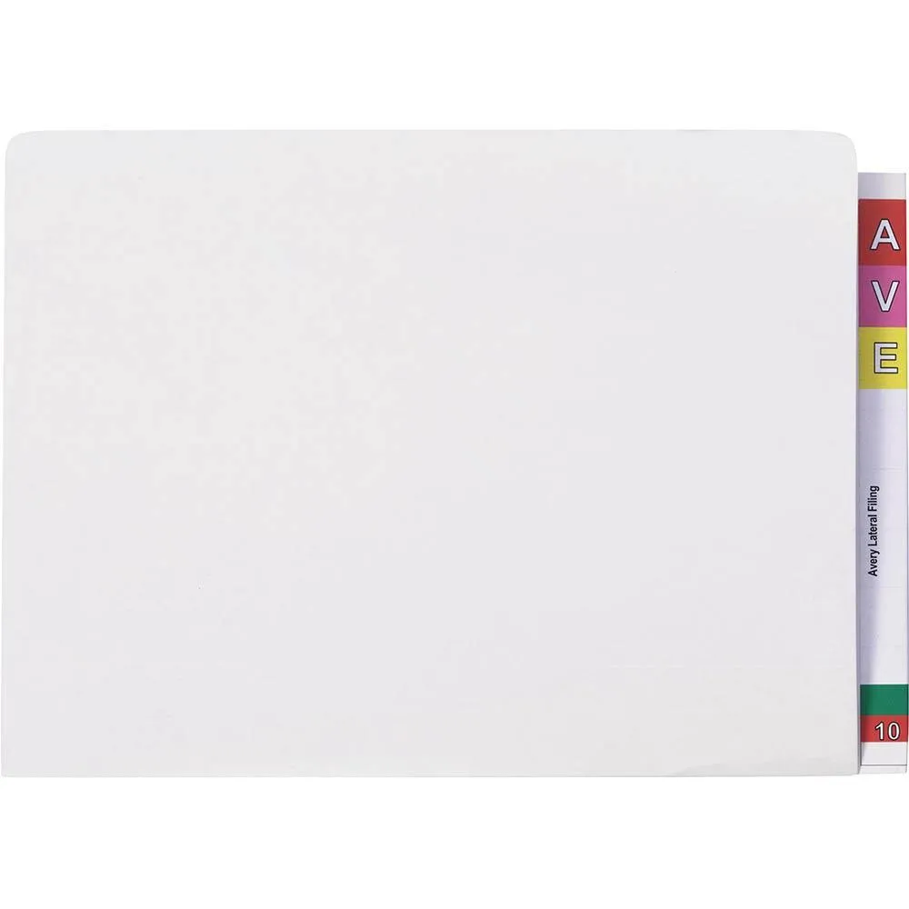 Avery 46703 Lateral Files Extra Heavy Weight Duty 300gsm A4 White Box 100