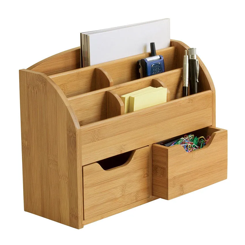 Bamboo Desktop Organizer