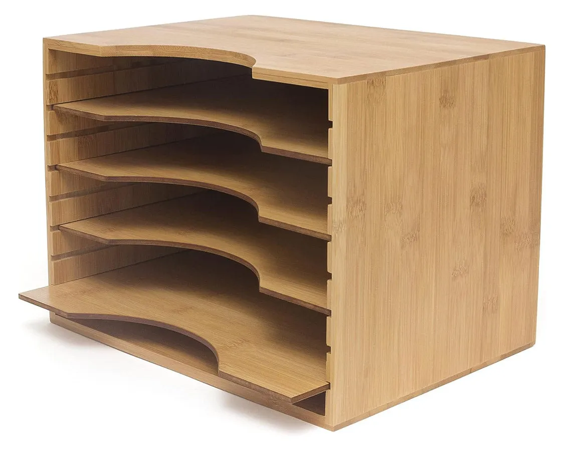 Bamboo File Organizer