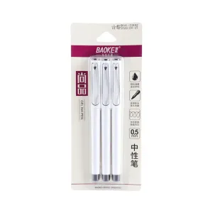 Baoke 3PC Gel Pen 0.5 Pack of 3