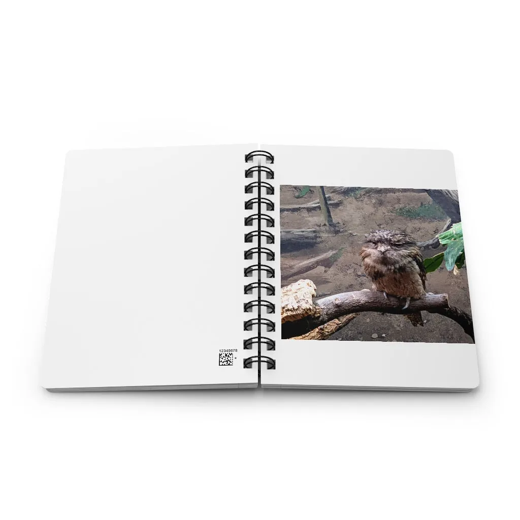 Bird Owl Spiral Bound Journal