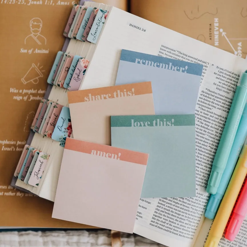 Bright Bible Study Sticky Notes