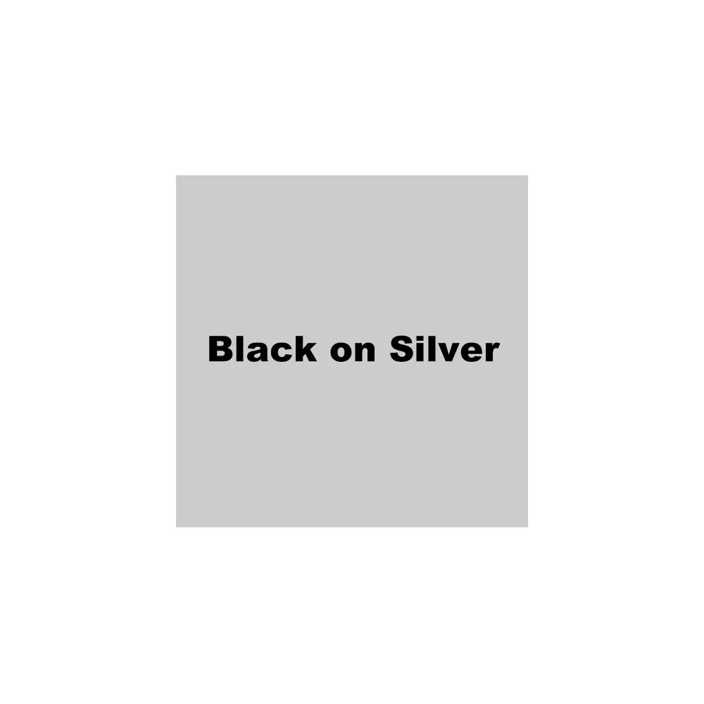 Brother 1/2" Black on Silver Tape - M931