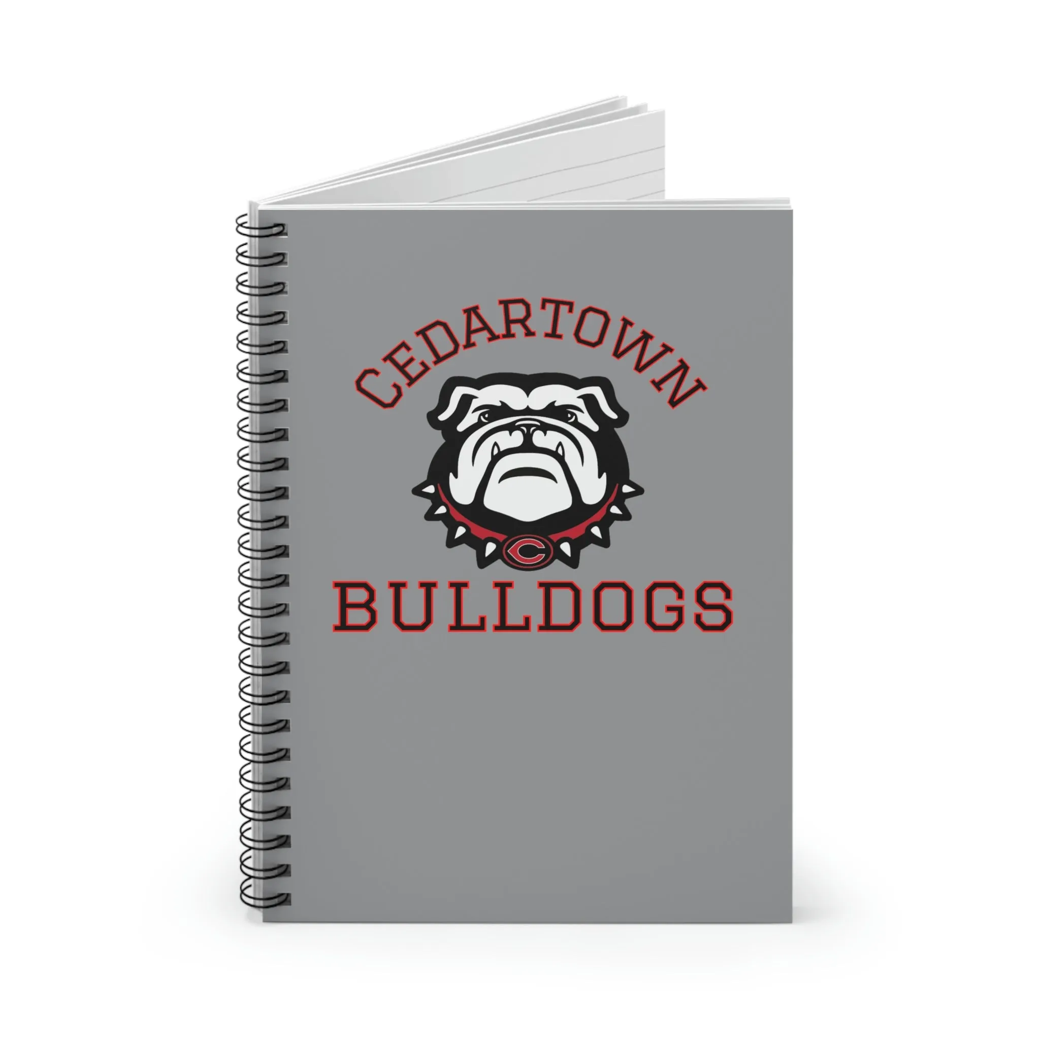 Cedartown Bulldogs Mascot School Spirit Spiral Notebook - Ruled Line