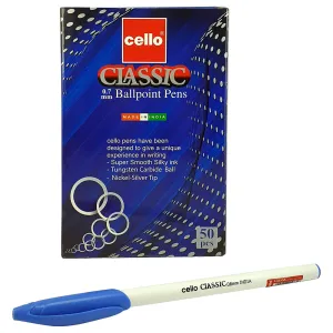 Cello Classic Ball Pen 0.7mm Blue 50 pcs Box