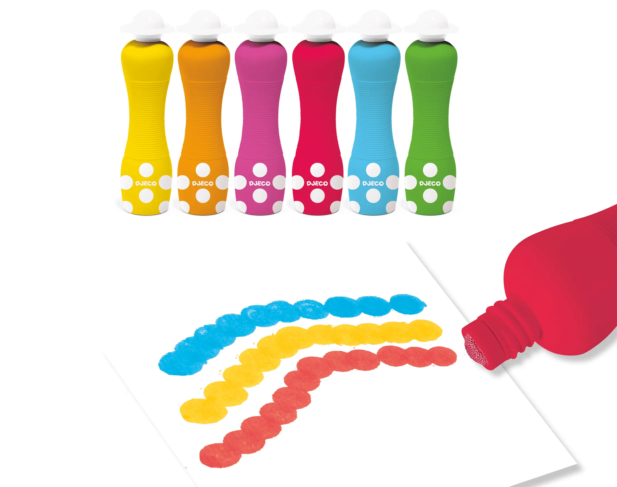 Chunky Foam Markers  for Little Hands - Set of 6