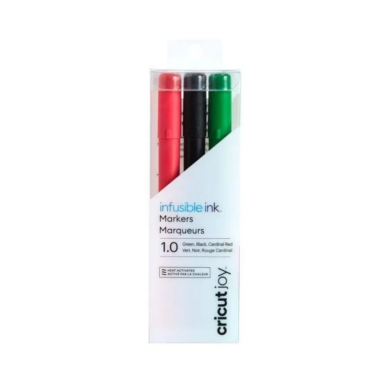 Cricut Joy Infusible Ink Markers 1.0 (3 ct) | Black, Red, Green