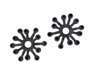 Dansk Jens Quistgaard JHQ Spider Tiny Taper Candle Holders Cast Iron Pair Danish Modern