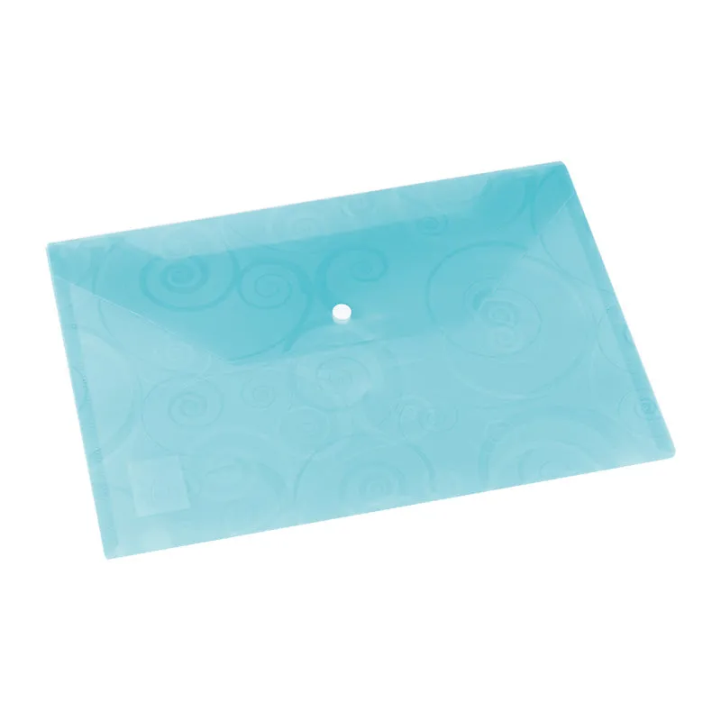 Deli Deco File Bag Snap A4 5C Translucent