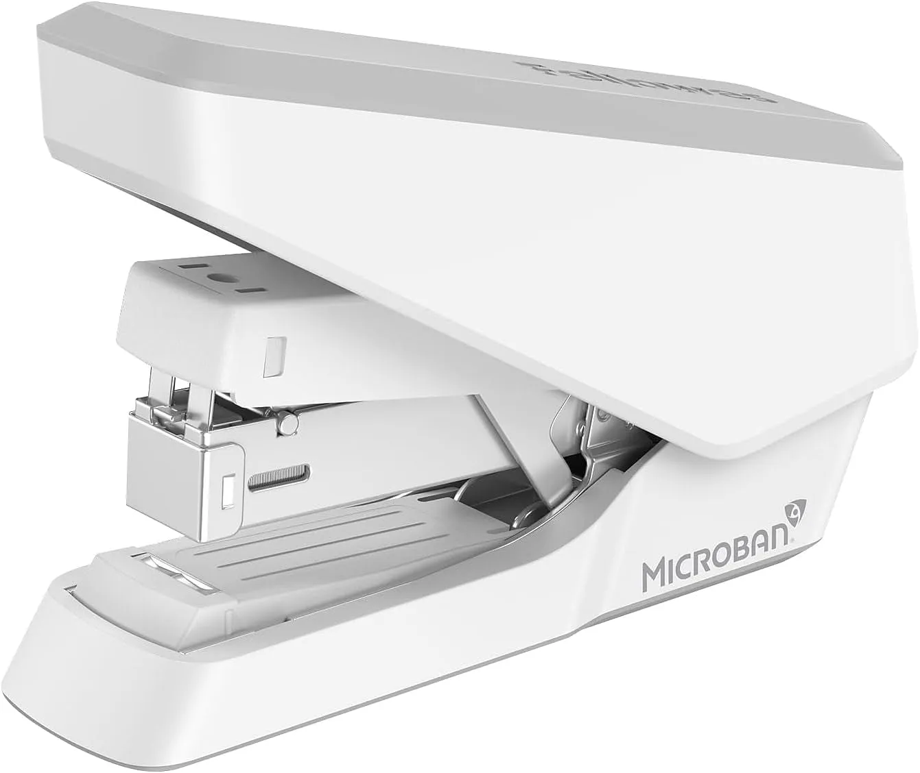 Fellowes LX860 Easypress Half Strip One Touch Desk Stapler, 40 Sheet Capacity - White