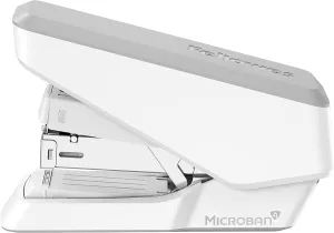 Fellowes LX860 Easypress Half Strip One Touch Desk Stapler, 40 Sheet Capacity - White