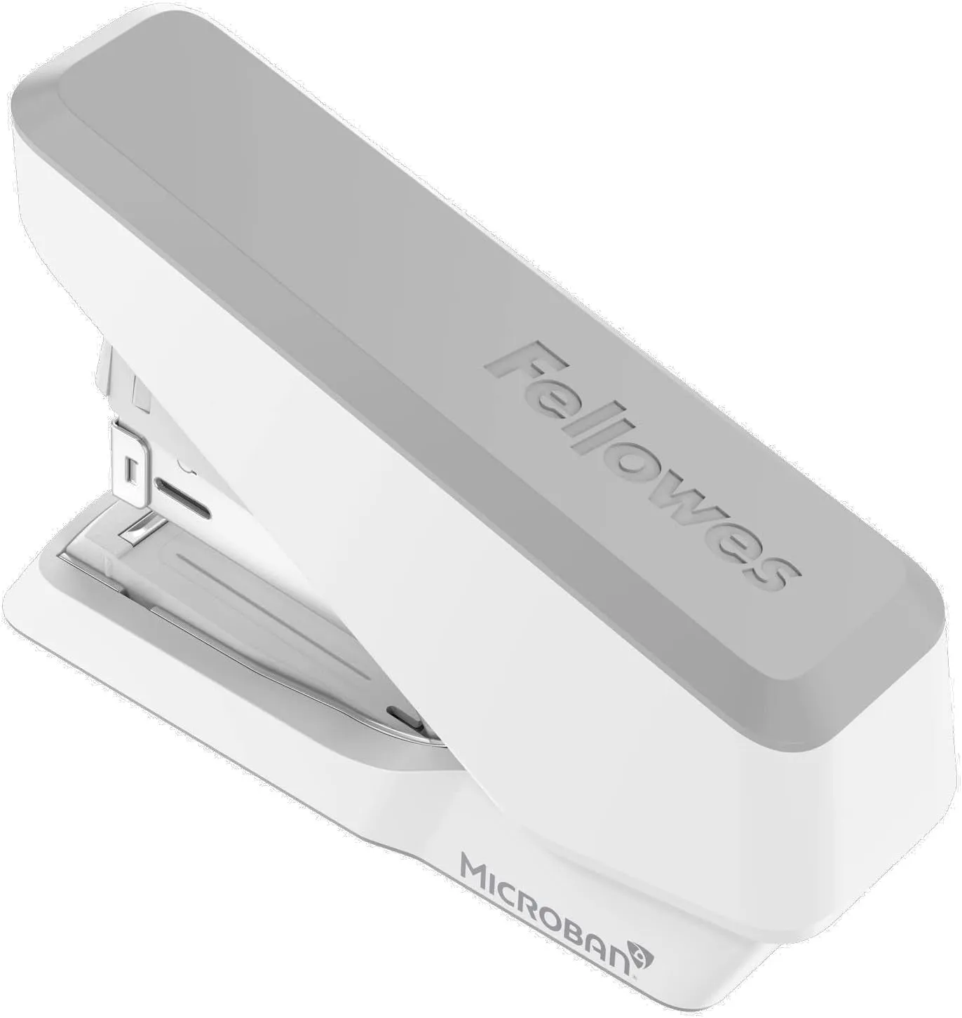 Fellowes LX860 Easypress Half Strip One Touch Desk Stapler, 40 Sheet Capacity - White