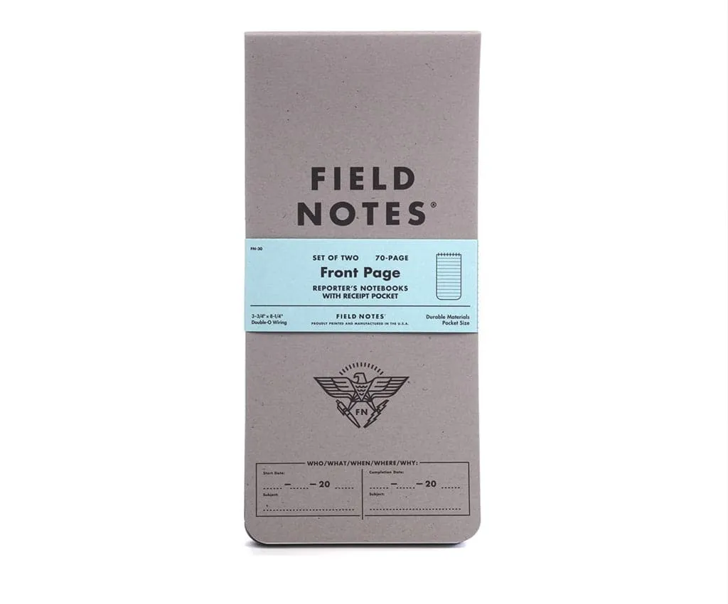 Field Notes Front Page Reporter's Notebooks [2 Pack]