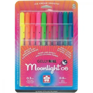 Gelly Roll Moonlight Pen Sets 10 Color Fine Set Dawn & Dusk Set Colors