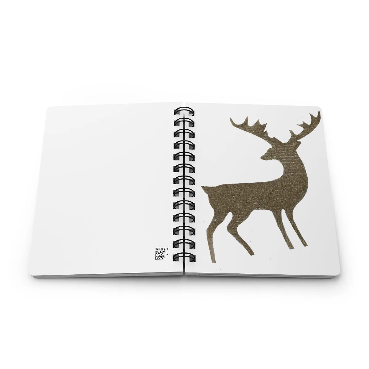 Gold Deer Spiral Bound Journal