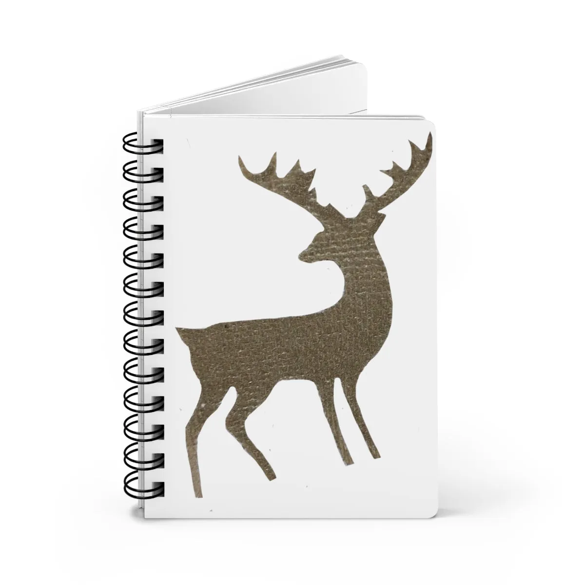 Gold Deer Spiral Bound Journal