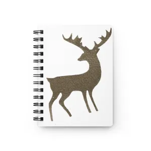 Gold Deer Spiral Bound Journal