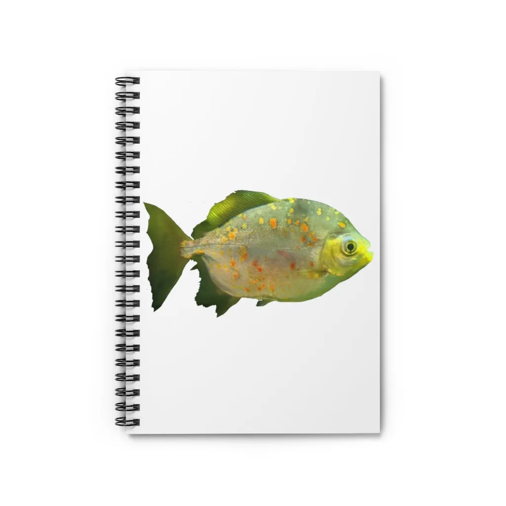 Green Fish with Specs Spiral Notebook - Ruled Line