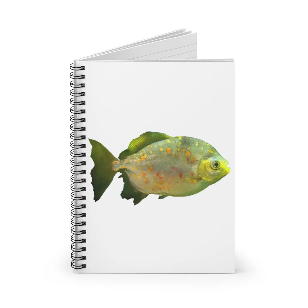 Green Fish with Specs Spiral Notebook - Ruled Line