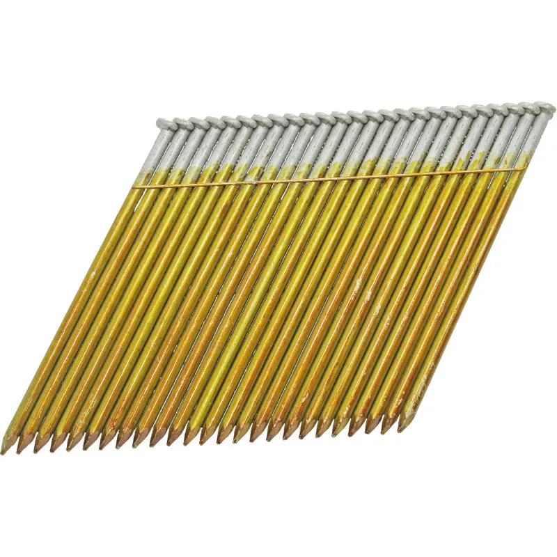 Grip-Rite 3-1/4 in. L X 11 Ga. Angled Strip Hot-Dip Galvanized Framing Nails 28 deg 2000 pk