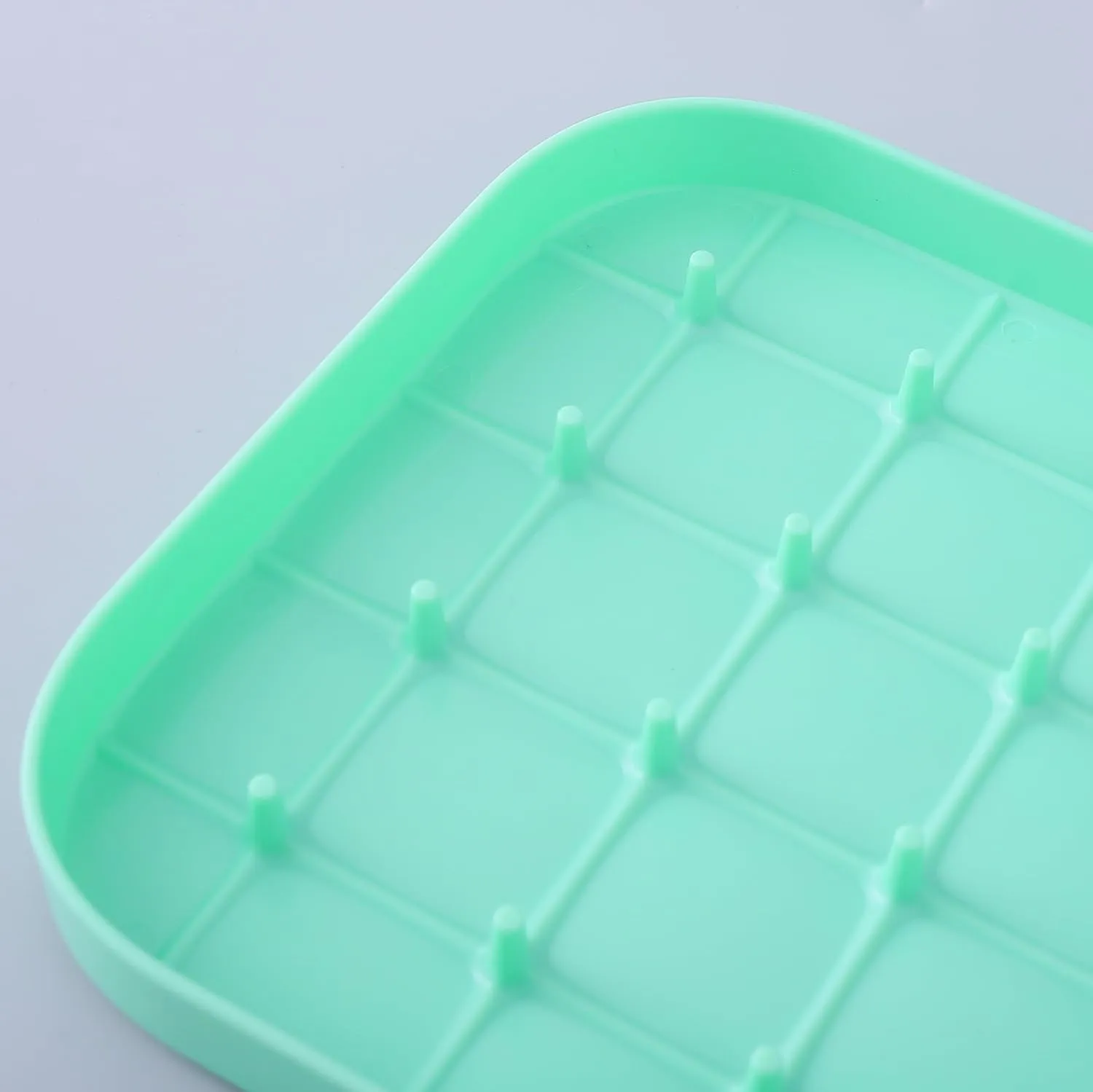 Homestic 2 Layer Ice Cube Trays with Storage Box & Ice Scoop | 56 Compartments | One Press Demolding | Ice Cubes for Whiskey Cocktails Mocktails Soft Drinks | BPA Free | Aqua