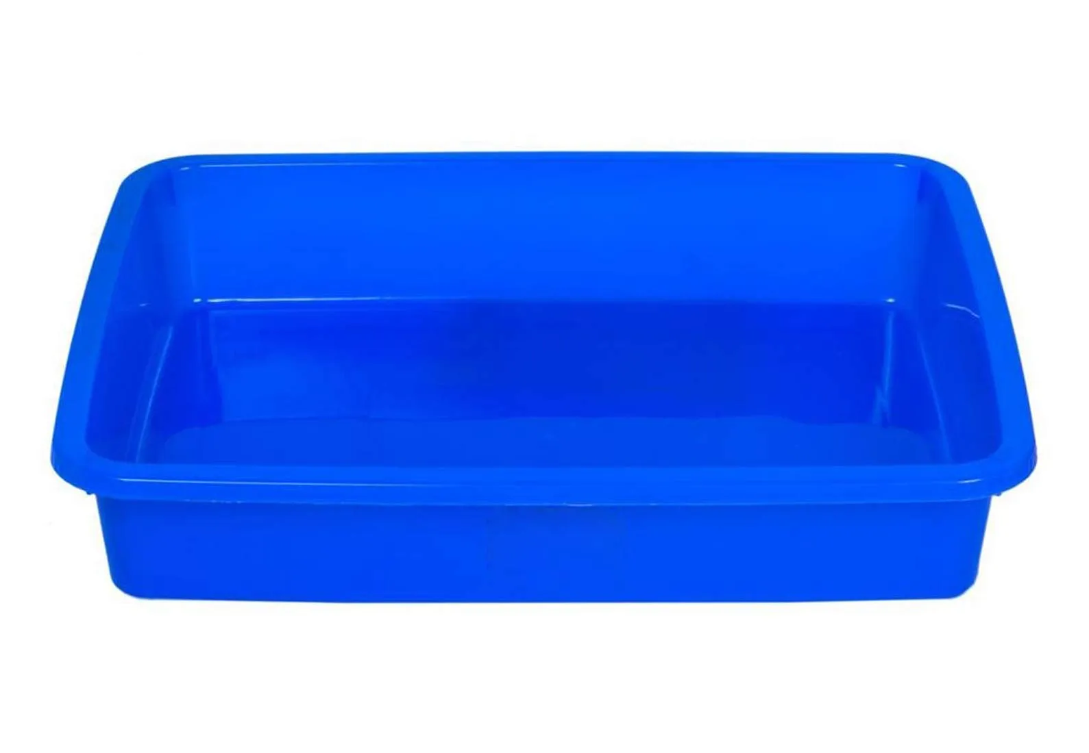 Kuber Industries Plastic 2 Pieces Medium Size Stationary Office Tray, File Tray, Document Tray, Paper Tray A4 Documents/Papers/Letters/folders Holder Desk Organizer (Blue & Red) CTKTC134826