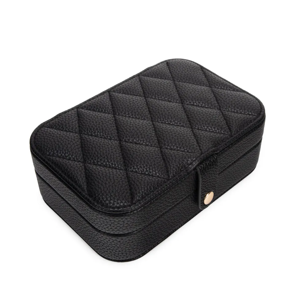 Leah Quilted Travel Jewelry Organizer