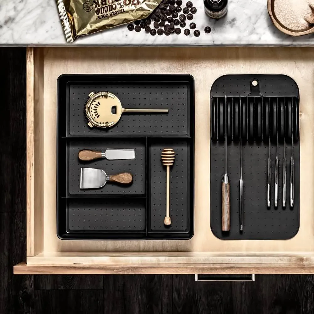 Madesmart Grip Base Junk Drawer Organiser Carbon