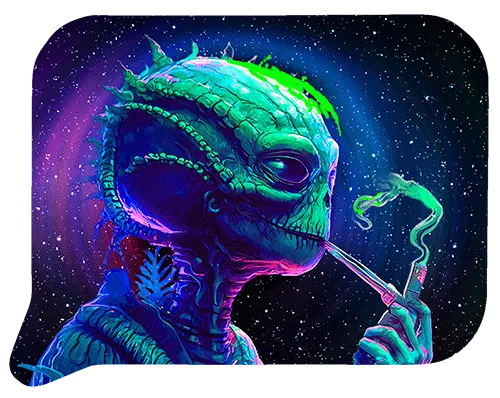 Medium Funnel RollingTray With 3D Lids (Alien Smoking Pipe)