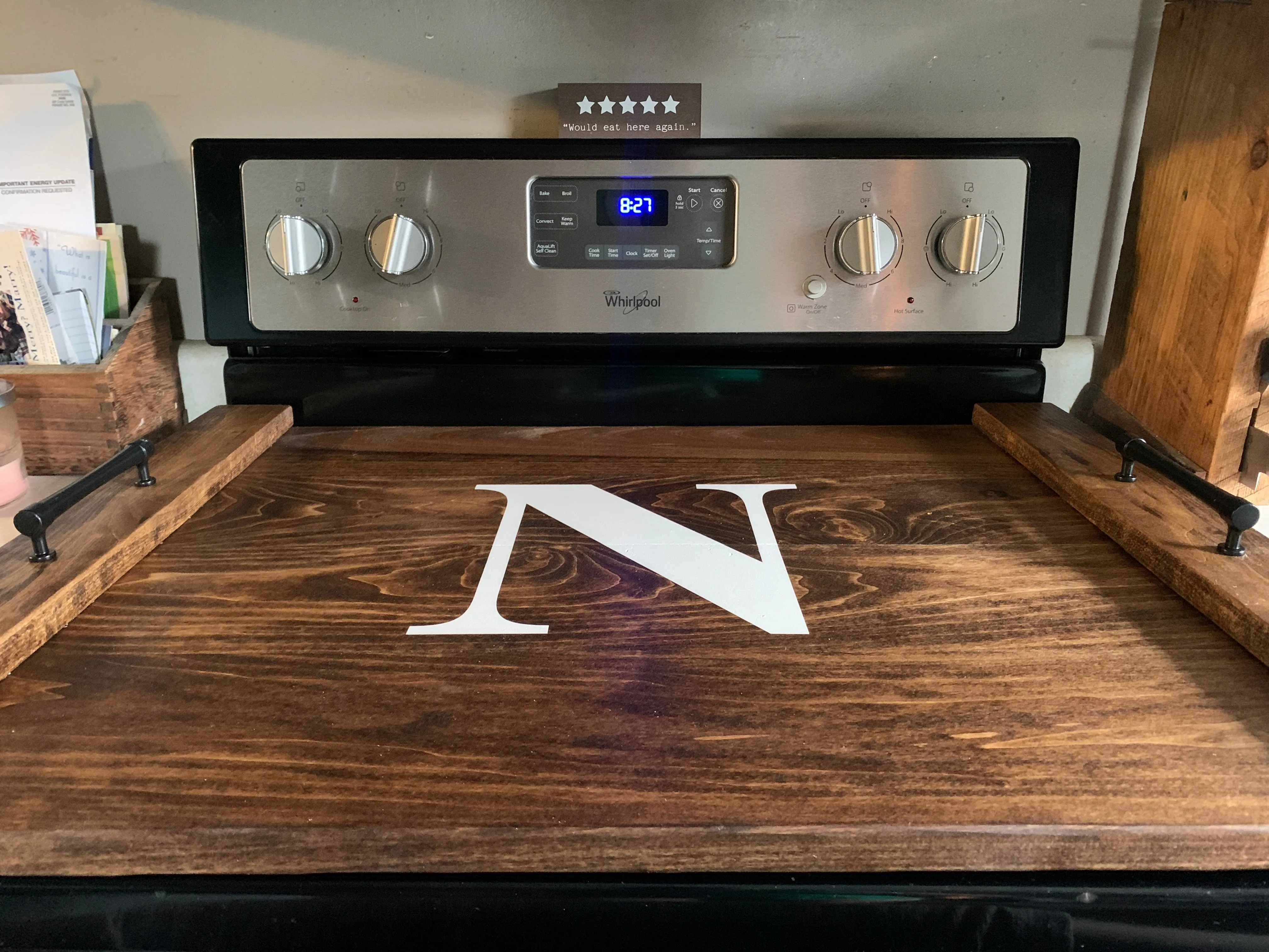 Modern Farmhouse Stovetop Cover