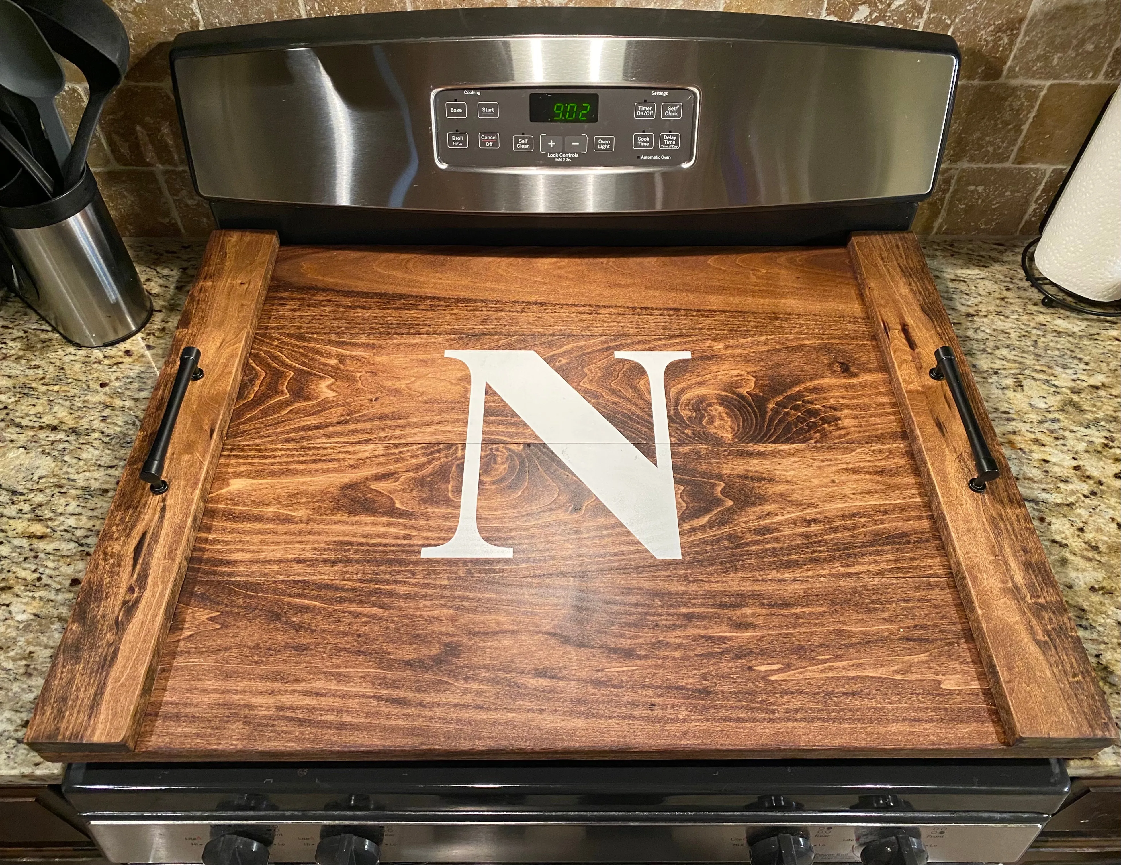 Modern Farmhouse Stovetop Cover