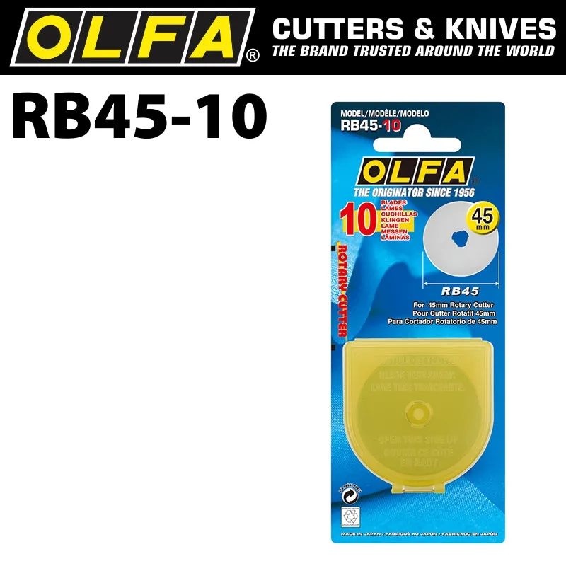 OLFA OLFA BLADES ROTARY RB45-10 10/PACK 45MM BLA RB45-10