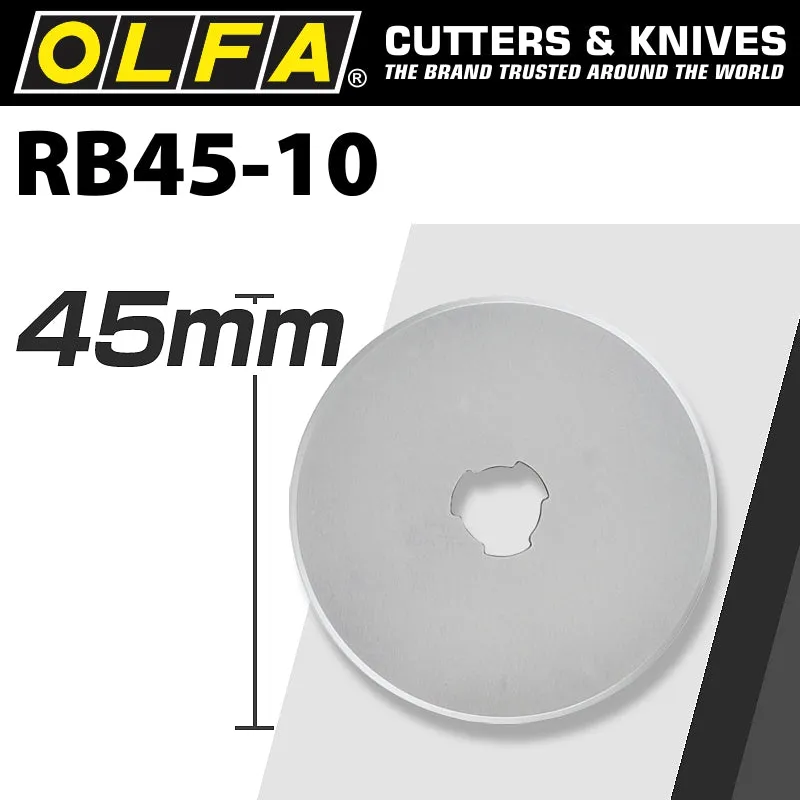 OLFA OLFA BLADES ROTARY RB45-10 10/PACK 45MM BLA RB45-10